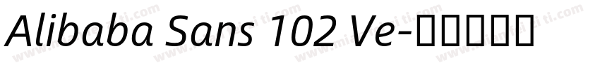 Alibaba Sans 102 Ve字体转换